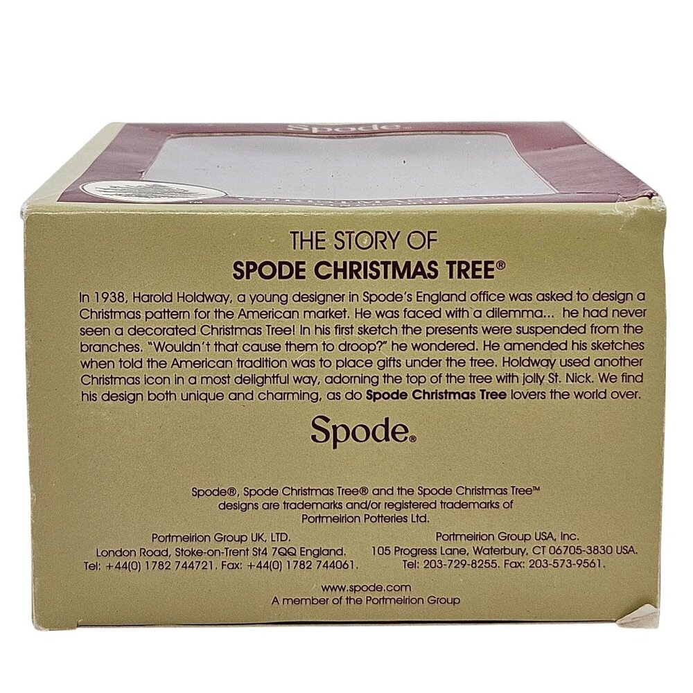 Spode Christmas Tree Ornament 2011 Bell With Santa Handcrafted NIB Holiday Decor - Picture 7 of 10